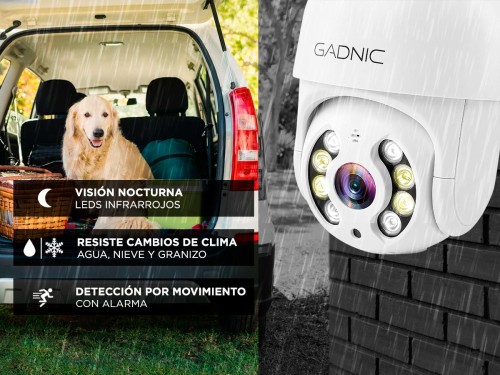 Camara de Seguridad Wifi IP Gadnic DM200W Full HD Motorizada