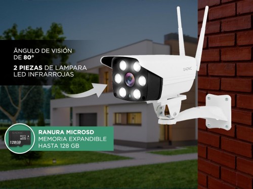 Camara De Seguridad Gadnic CM200W IP WIFI Exteriores HD 1080P