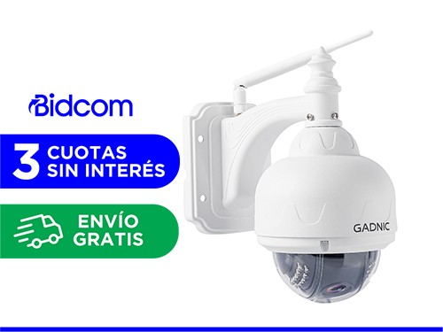 Cámara de Seguridad Gadnic Domo Motorizado IP WiFi Full HD Visión Noct