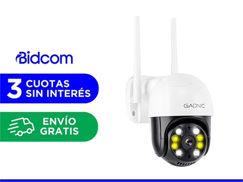 Kit Cámara de Seguridad Gadnic P245F22 Domo 3MP IP66 Bluetooth Wifi Vi