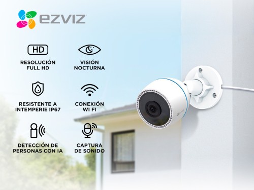 Cámara De Seguridad IP Ezviz Wifi CS-H3C