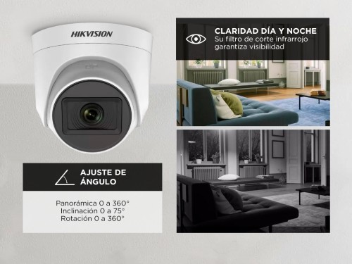 Cámara De Seguridad Hikvision DS-2CE76D0T-EXIPF 28mm 1080p 2mp Domo