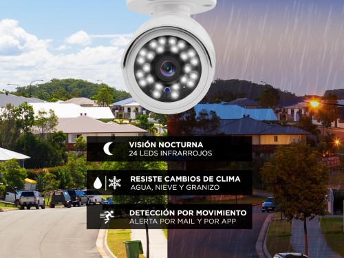 Cámara De Seguridad Gadnic Bullet IP CCTV Hd 720P Visión Nocturna Incl