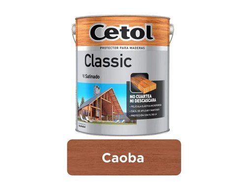 Pintura impermeable Para Madera Cetol Satinado Al Aguarras 4 litros