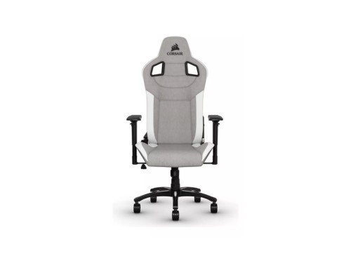 Silla De Escritorio Corsair T3 Rush Gamer Ergonómica Blanco y Gris