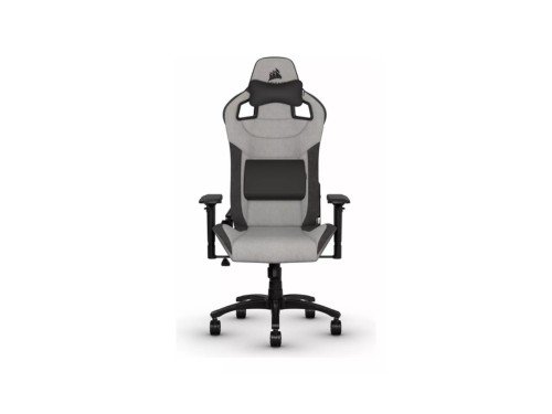 Silla de escritorio Corsair T3 Rush gamer ergonómica gris y charcoal