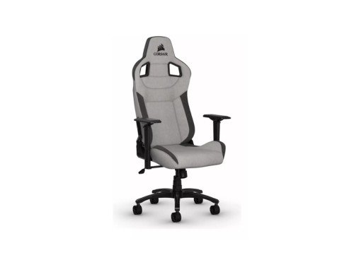 Silla de escritorio Corsair T3 Rush gamer ergonómica gris y charcoal