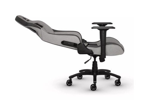 Silla de escritorio Corsair T3 Rush gamer ergonómica gris y charcoal