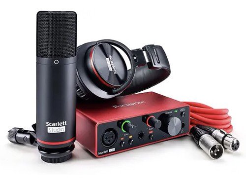 Kit de grabacion Focusrite Scarlett Solo Studio 3rd Gen