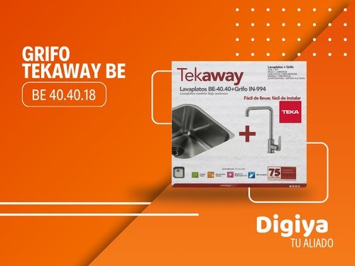 Combo Tekaway Bacha Teka 40.40.18 + Grifo Teka In-994