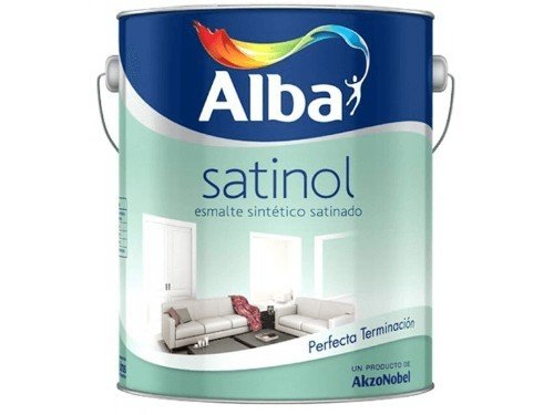 Esmalte sintético Satinol Alba satinado blanco 4 litros