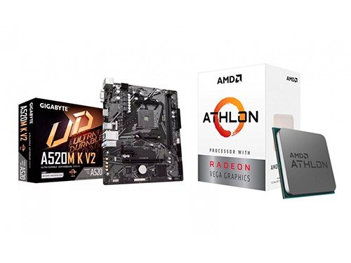 PC JS Slim Athlon 3000G 8GB 240GB SSD Teclado y Mouse FreeDOS