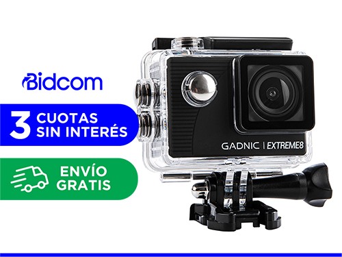 Cámara Deportiva Gadnic Extreme8 Full Hd Sumergible 30mts + Batería Ex