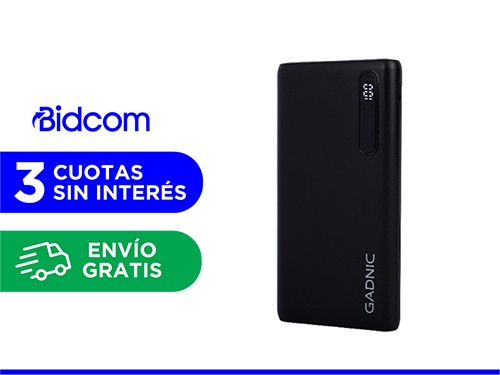 Cargador Portátil Gadnic BC-19 20000 mAh Carga Rápida USB C