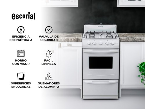 Cocina Escorial Candor S2 Gas Natural 51cm