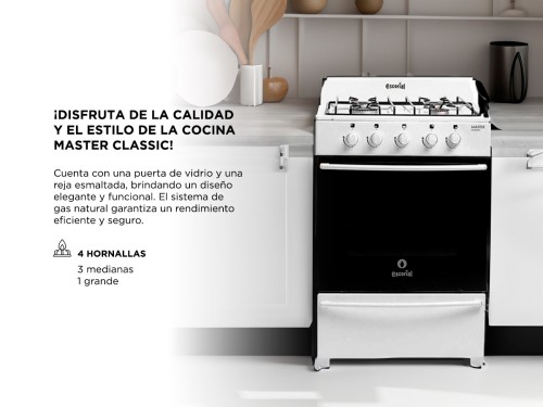 Cocina Escorial Master Classic Gas Natural 56cm