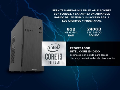 Pc Armada Intel Core i3 10100 8GB RAM 240GB SSD