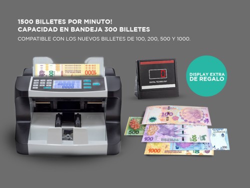 Contador De Billetes Gadnic MC-31 Profesional 1500 Billetes X Min