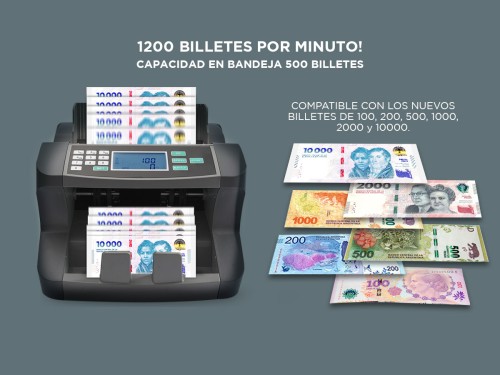 Contadora De Billetes Gadnic Detector Falsos LOTE