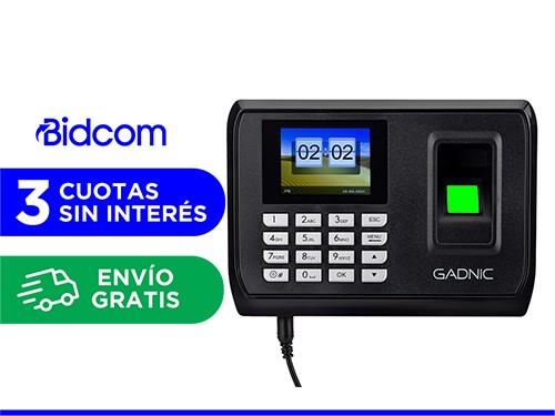 Reloj Controlador de Horario Gadnic C2890 Biometrico Huella Asistencia