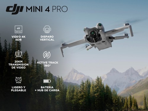 Drone DJI MINI 4 Pro Plegable Control Remoto RC 2