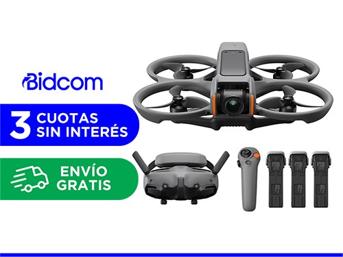 Drone DJI Avata 2 Fly More Combo 3 Baterías de Vuelo Inteligentes