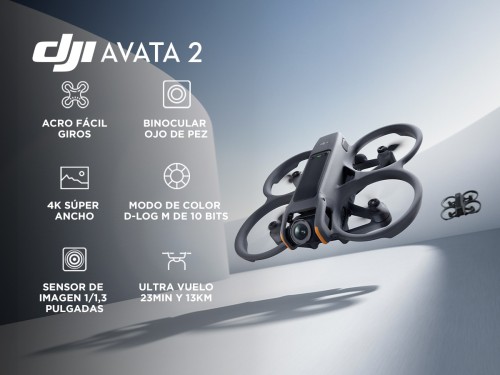 Drone DJI Avata 2 Fly More Combo 3 Baterías de Vuelo Inteligentes