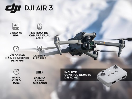 Drone DJI AIR 3 con Sistema de Doble Cámara