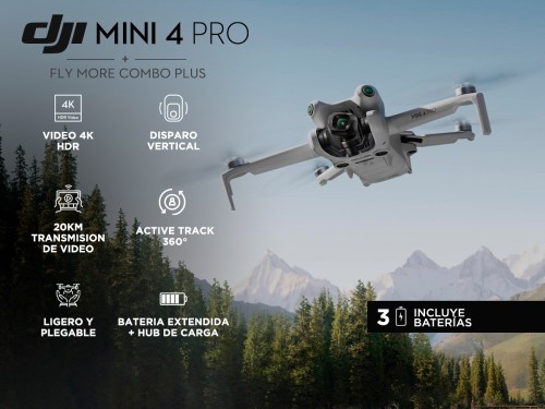 Drone DJI Mini 4 Pro Fly More Combo Plus Control Remoto RC 2