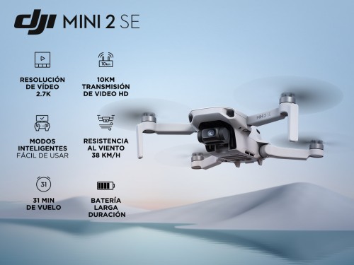 Drone DJI Mini 2 SE Cámara HD Vuelo Extendido