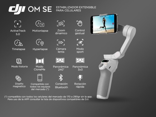 Estabilizador DJI Osmo Mobile SE Trípode Para Fotos y Videos