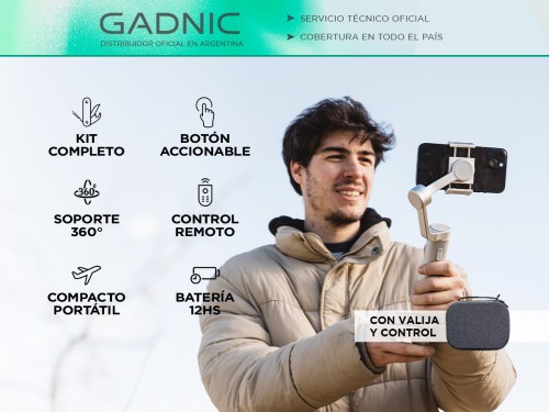 Gimbal Estabilizador Para Celular Gadnic Combo Trípode