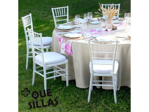 Silla Tiffany Reforzada Apilable Eventos