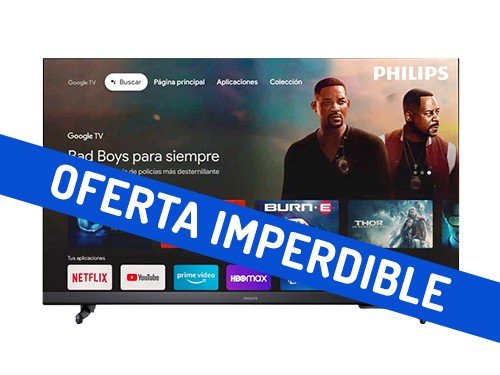 Smart Led Google Tv Philips 32" Hd 1366 X 768 32Phd6918/77