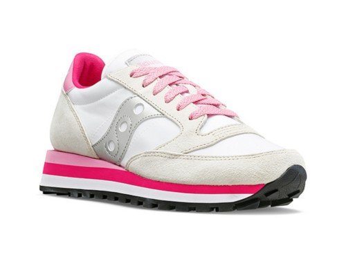 ZAPATILLA MUJER SAUCONY JAZZ TRIPLE WHITE/GREY/PINK ORIGINALS