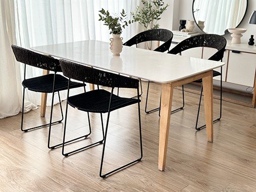 Set x 4 silla de comedor modelo Mallorca II linea black