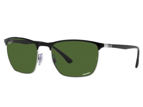 Anteojos de sol Ray-Ban RB3686, BLK SHN, GRN Polarizado