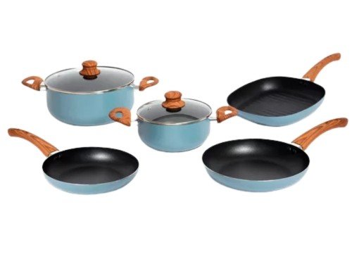 Set Batería Cocina 7 Piezas Antiadherentes Carol