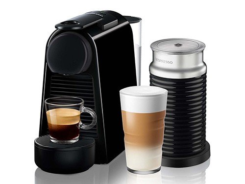 Cafetera Nespresso Essenza Mini D Negra + Espumador Aeroccino 3