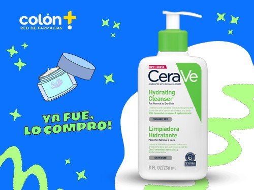 Limpiador Hidratante Piel Normal a Seca x 236ml CERAVE