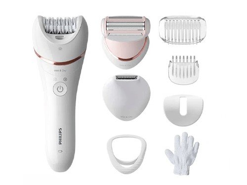 Depiladora Philips Serie 8000 Para Piernas, Cuerpo y Rostro + 7 acceso