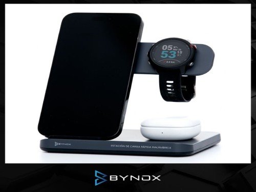 CARGADOR CELULAR INALAMBRICO BYNOX AI-ESTICR-NE