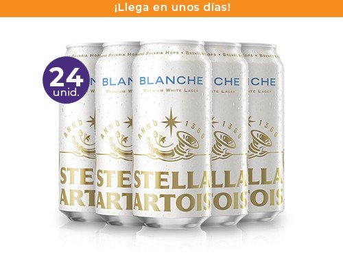 Pack: 24 Stella Artois Blanche 473ml