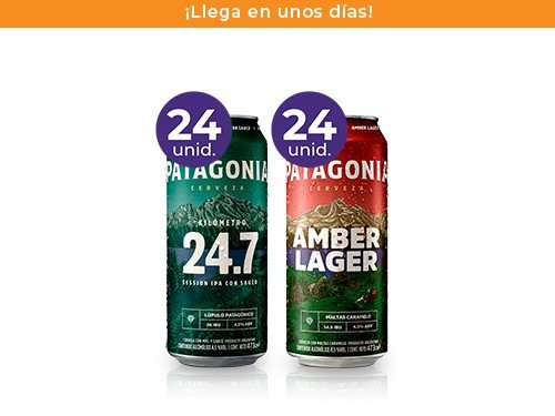 Pack: 24 Patagonia 24.7 473ml + 24 Patagonia Amber Lager 473ml