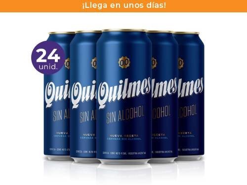 Pack: 24 Quilmes Sin Alcohol Nueva Receta 473ml