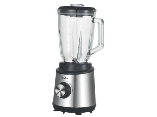 Licuadora Midea Inox Con Jarra De Vidrio 1,5 L. 800w