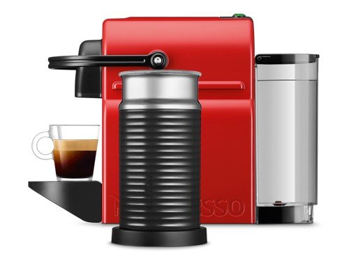 Cafetera Nespresso Essenza Inissia Roja + Espumador Aeroccino 3