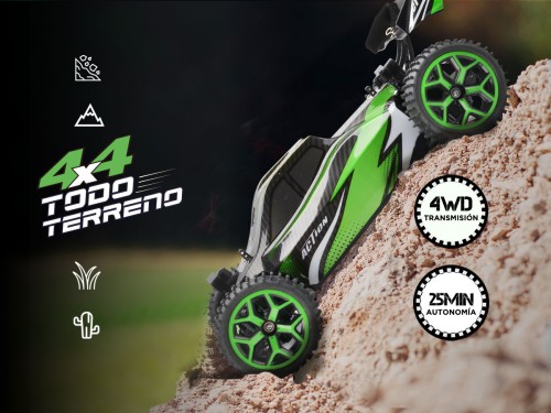 Auto a Control Remoto Gadnic Buggy 4WD 30km/h 1:18 50mt