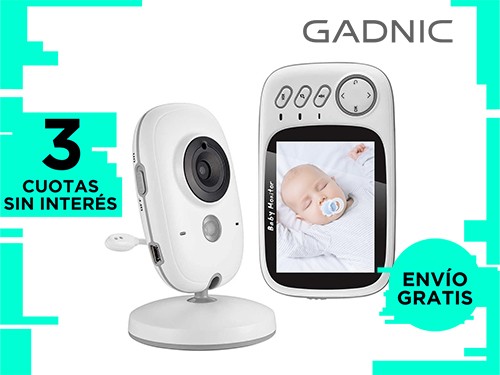 Baby Call Gadnic con Cámara Visión Nocturna a Color 32 Temperatura Amb