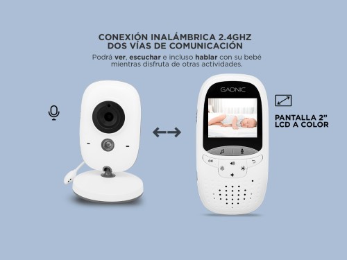 Baby Monitor Gadnic BMG89 Con Visión Nocturna